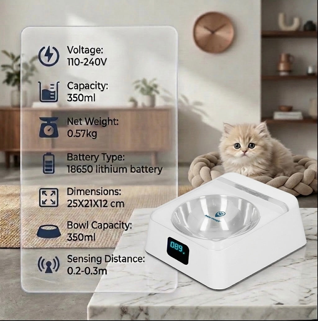 Sensor Activated Lid Bowl Dispenser